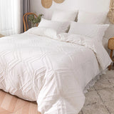 WOSTAR Summer white pinch pleat duvet cover 220x240cm