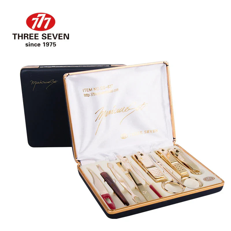 THREE SEVEN/777 Luxury Nail Clippers Trimmers Kit 14K