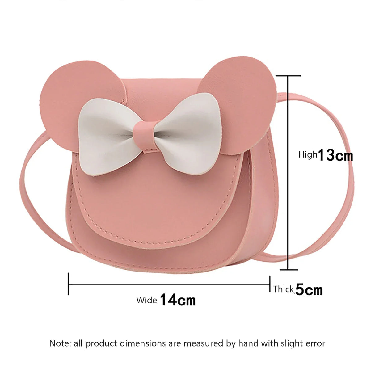 Baby Girl Cartoon Crossbody Bag, Cute Mouse Ear