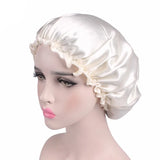 New Women Satin Night Sleep Cap Hair Bonnet