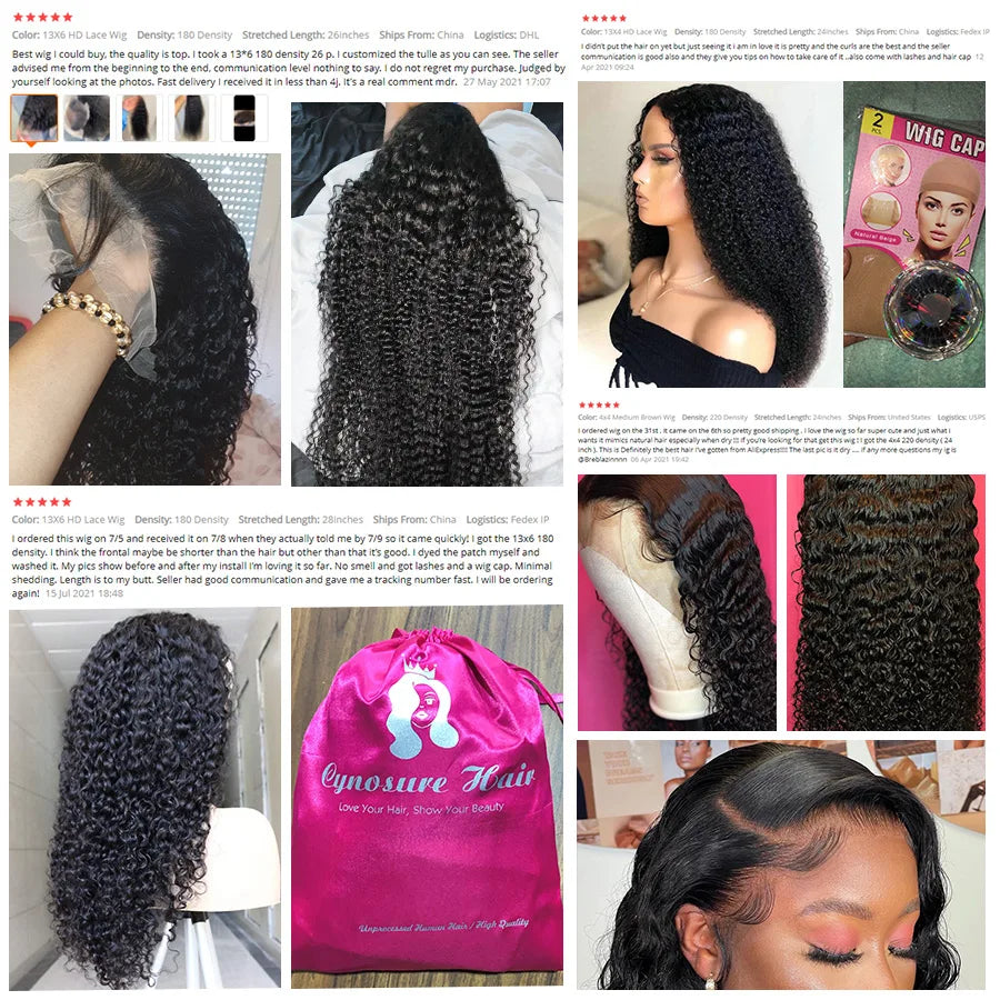 Cynosure 13x4/13x6 HD Transparent Lace Front Human Hair