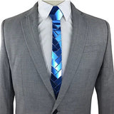 24K Gold Mirror Skinny Necktie Olive Branch Geometric