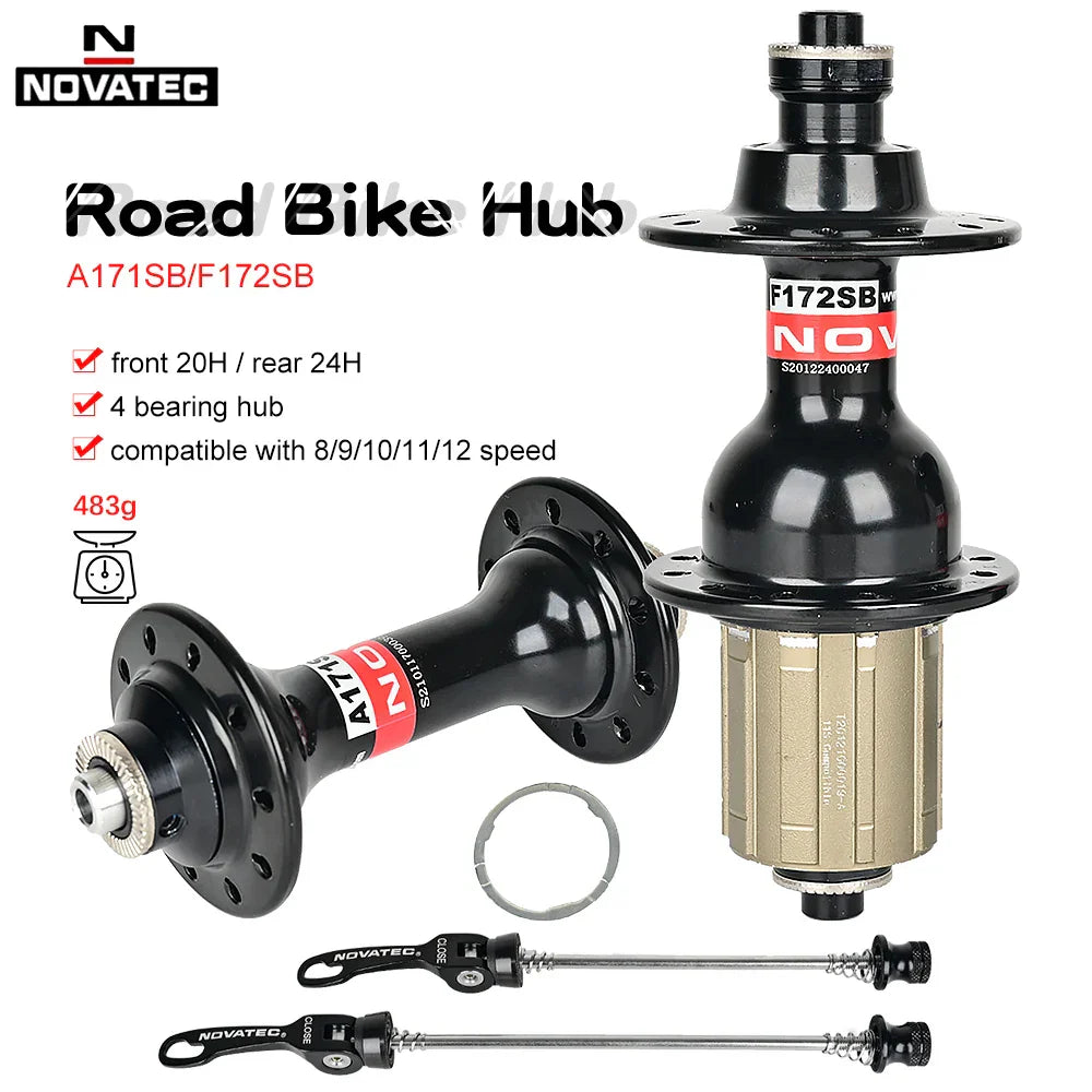 Novatec Road Bicycle Hub A171SB/F172SB Front 20H Rear