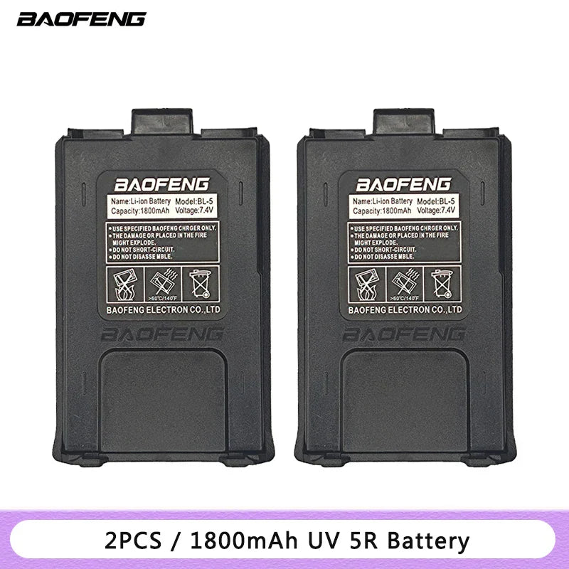 Baofeng BL-5 Battery for Walkie Talkie, Two Way