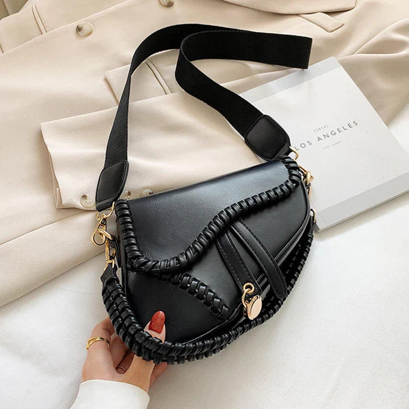 Fashion Saddle Women Bag One Shoulder Handle Trend