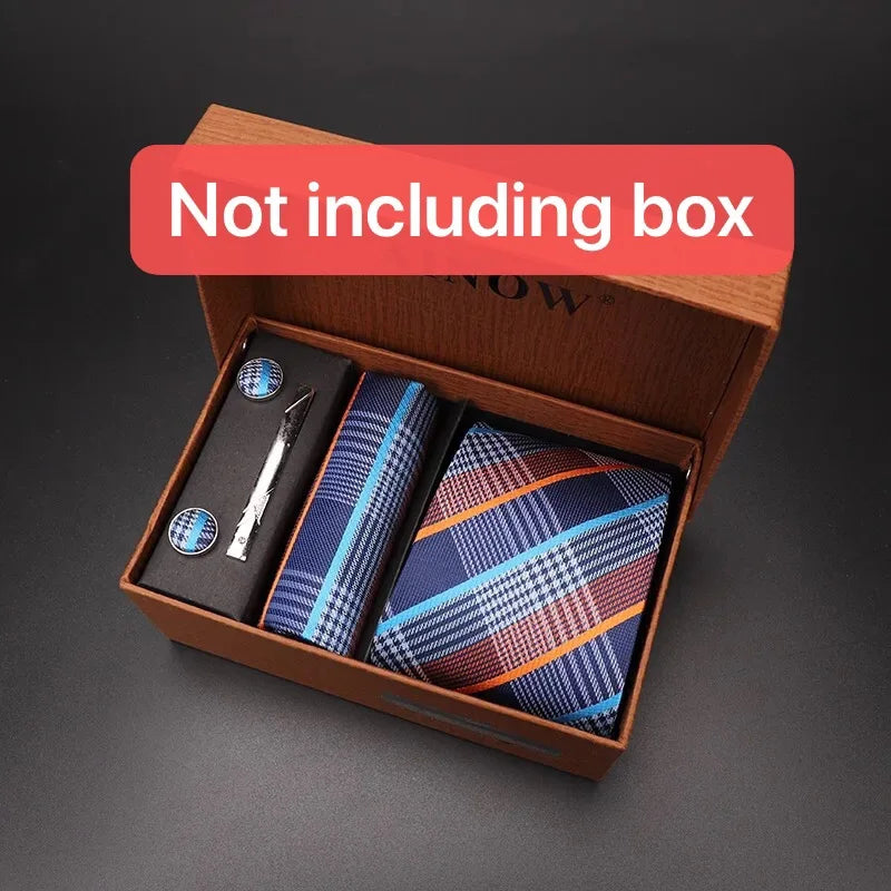 modern ties for men 2024 red Set Gift