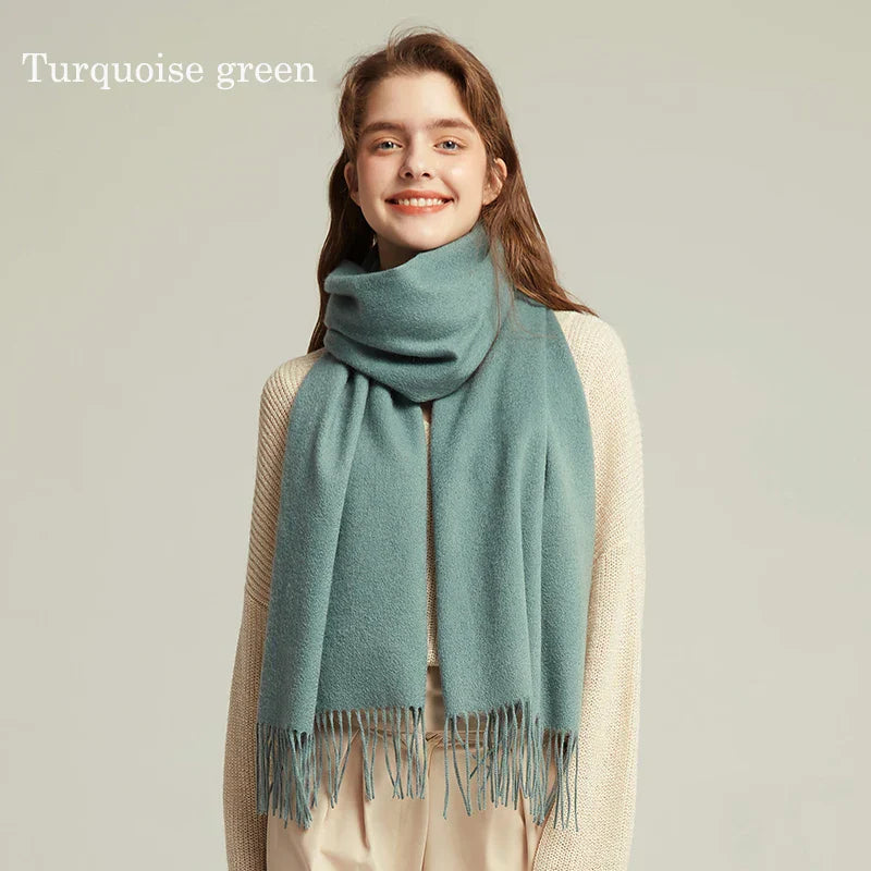 Solidlove Wool Winter Scarf Women Scarves Adult Scarves