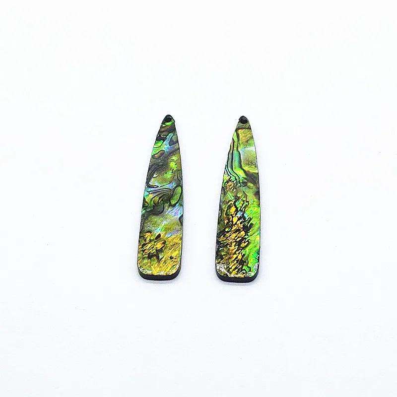 54x12mm 30pcs Acrylic with Shell Drop