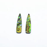 54x12mm 30pcs Acrylic with Shell Drop