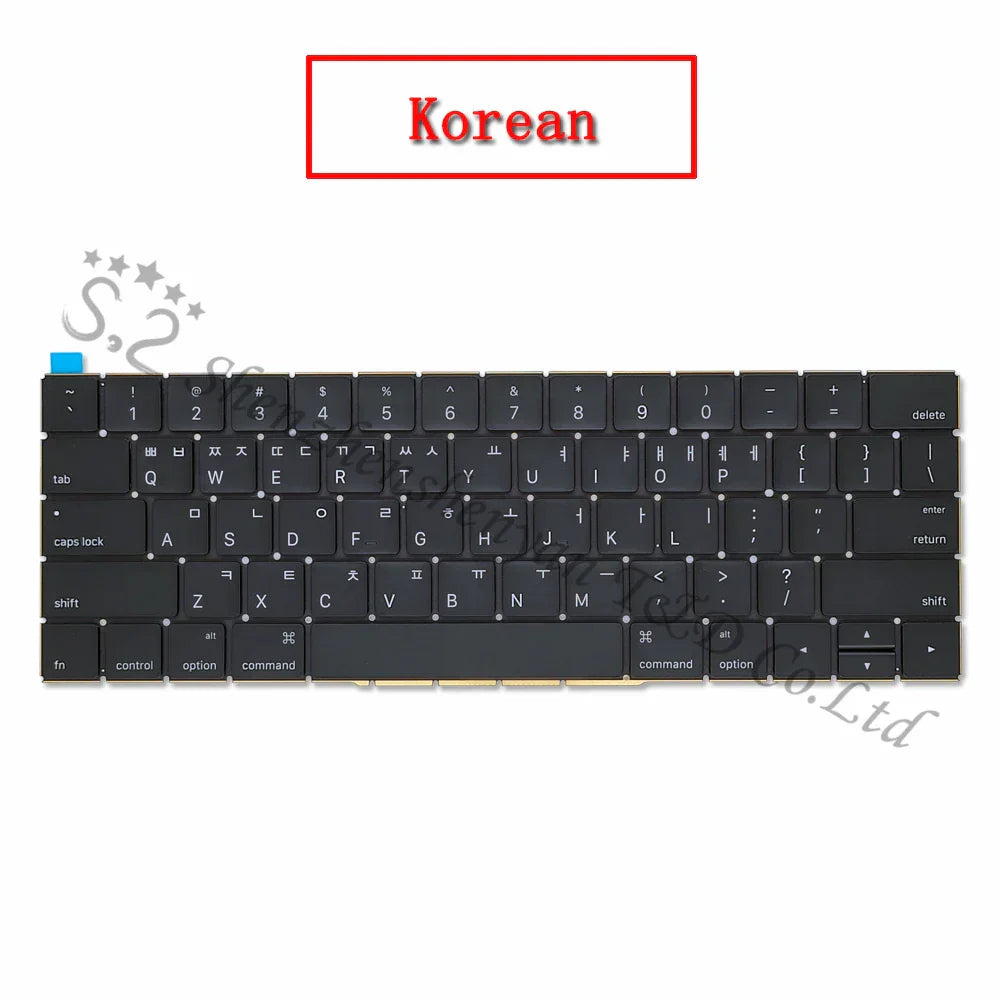 New A1706 A1707 US/UK/Spanish/Korean/French Keyboard For Macbook Pro