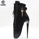 JIALUOWEI New 7Inch Stiletto High Heel Lock Wrap