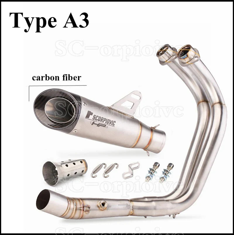 For Yamaha MT07 FZ07 Motorcross Exhaust Front Pipe