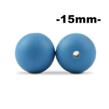 15mm 100pcs Round Silicone Beads Teether Baby Nursing