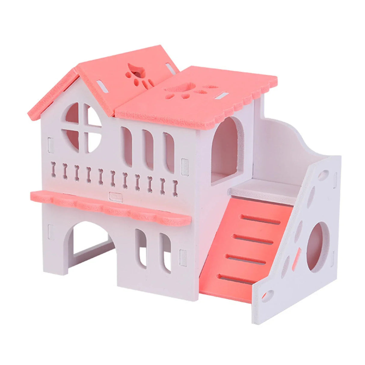 Wooden Hamster Hideout House Squirrel Hedgehog Villa Small