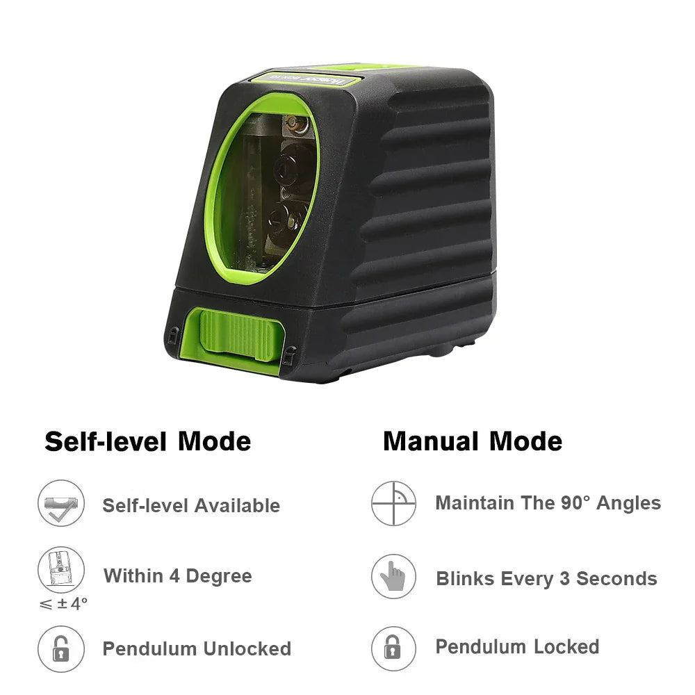 Huepar 150ft/45m Cross Line Laser Level 2 Lines