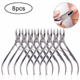 4/8/12pcs Stainless Steel Nail Cuticle Nipper Cutter Dead