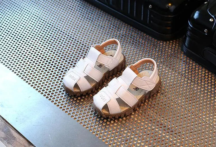 Leather Sandals Boys 100% Soft Leather In Summer