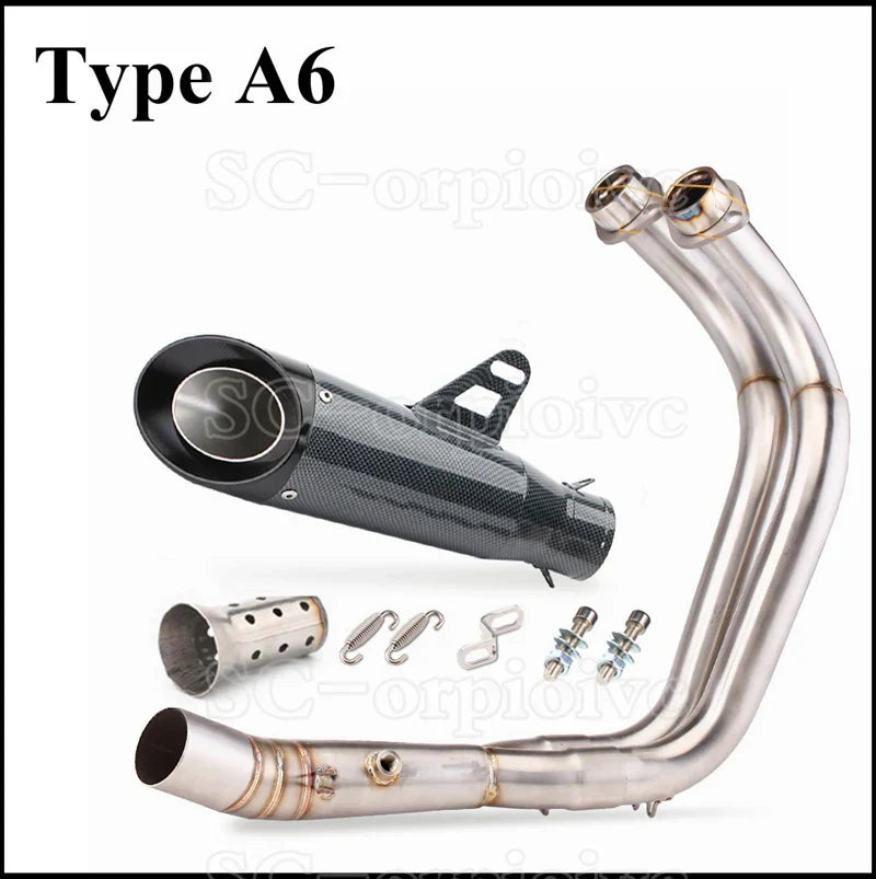 For Yamaha MT07 FZ07 Motorcross Exhaust Front Pipe