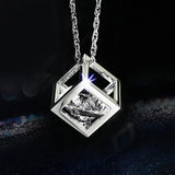 DSYCAR 1Pcs Car Pendant Crystals Cube Car Charms