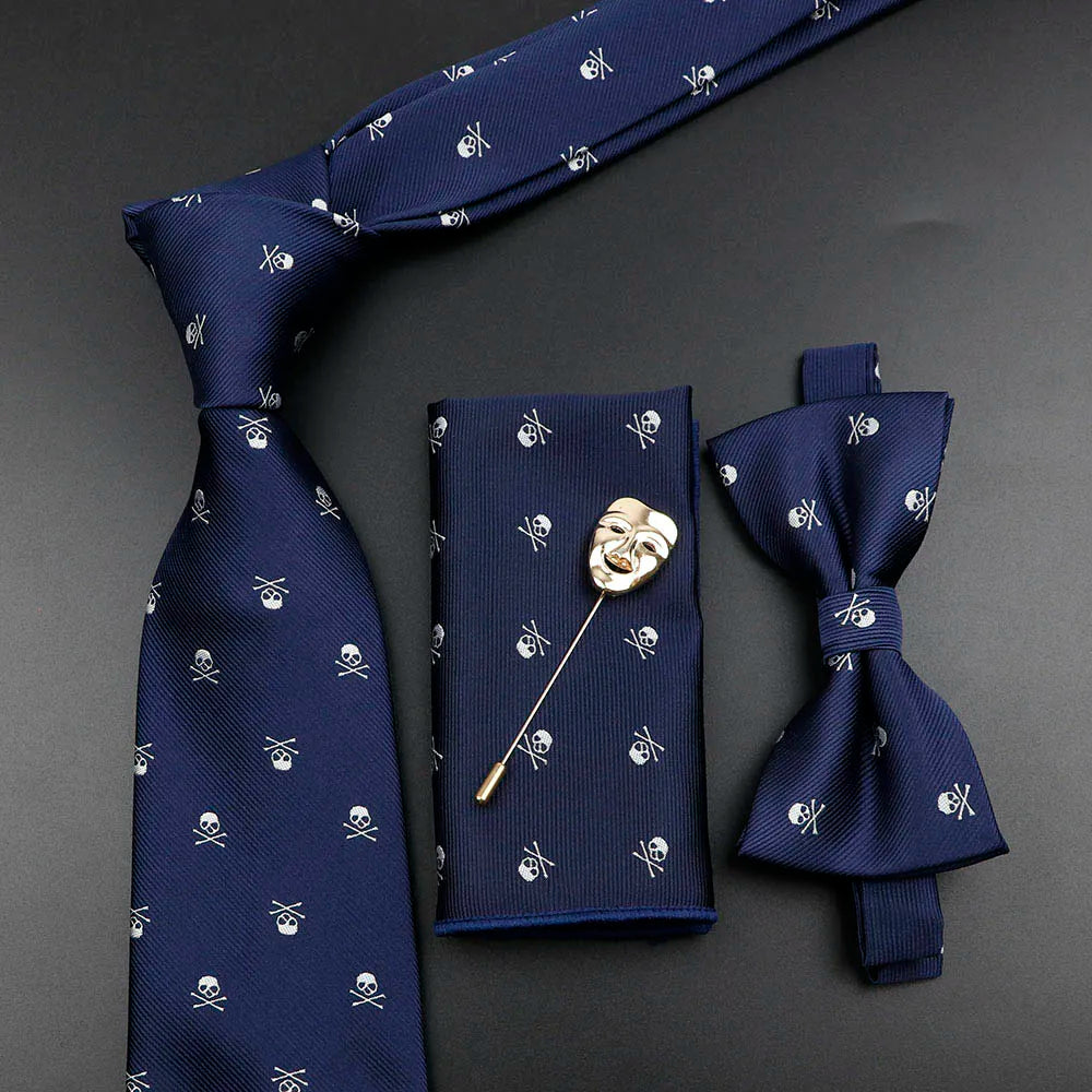 Fashion Men's Skull Tie Set New Design 8cm