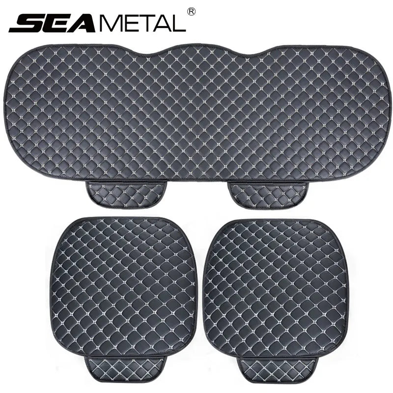 SEAMETAL Universal Car Seat Covers Pu Leather Car