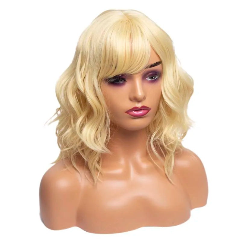 Amir Brown Wigs Synthetic Natural Wavy Wigs for