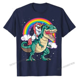 Unicorn Riding T rex Shirt Dinosaur Boys Girls