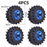 4PCS 12mm Hub 1/10 Tyre Wheel 120mm 125mm