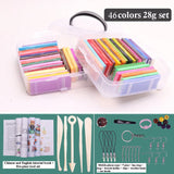 32 Color 3D Clay Plasticine Portable Box New