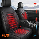 1/2pcs Winter Heated Car Seat Cover 12V Heating