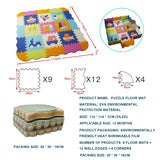 EVA Foam Play Mat with Fence Baby Puzzle