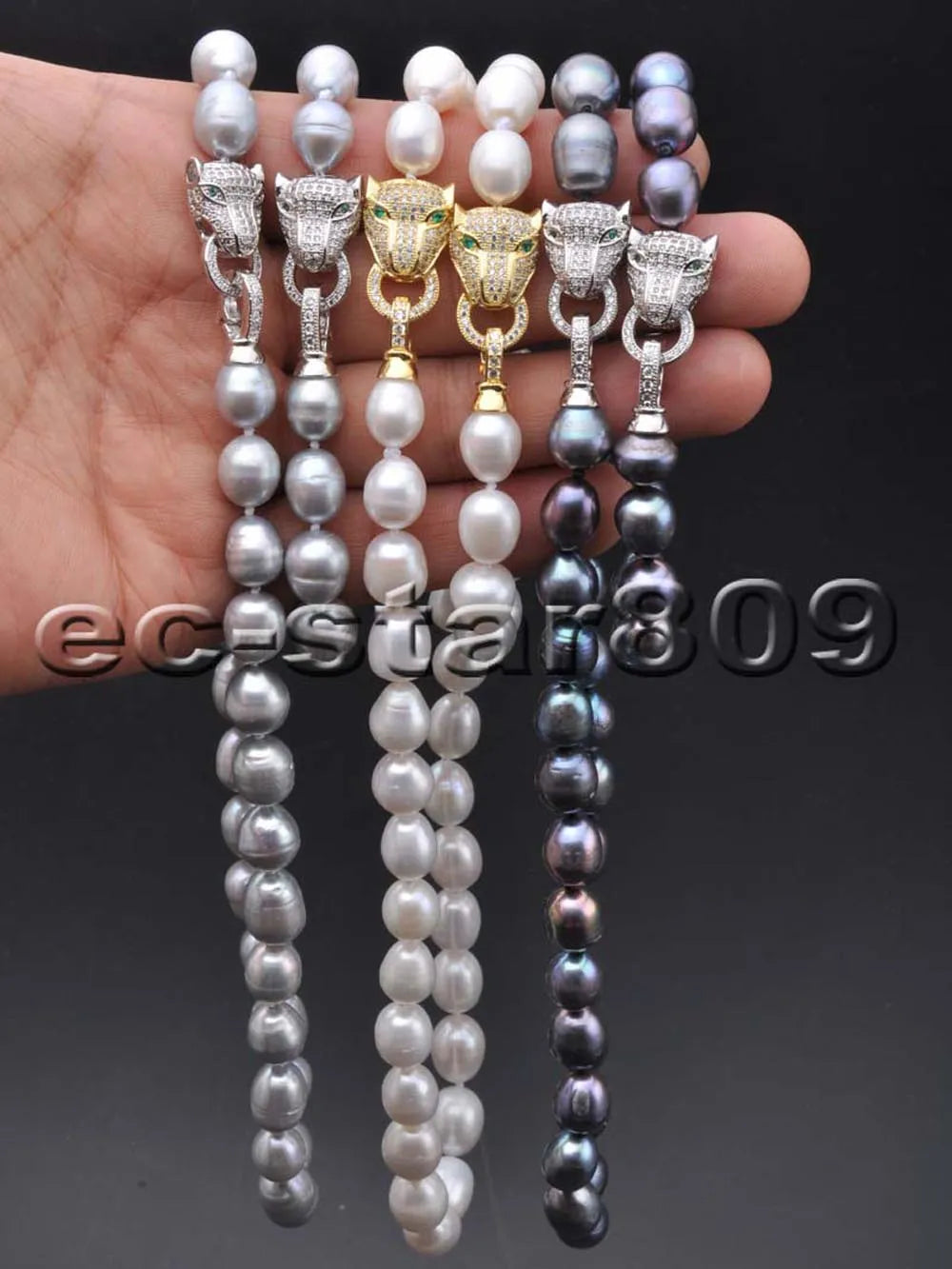 P6188 SET 13mm Gray White Black Rice Freshwater