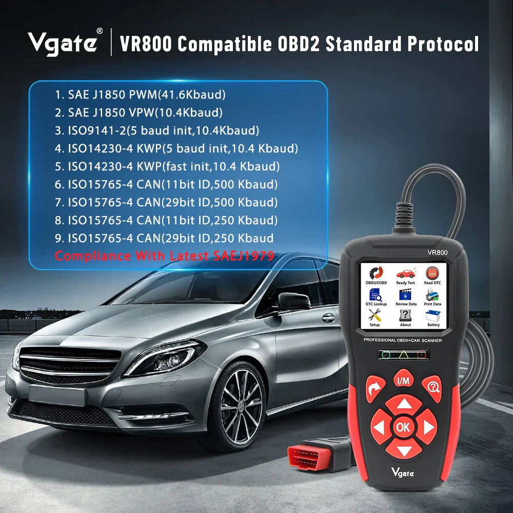 Vgate VR800 Code Reader OBD2 Scanner OBD 2