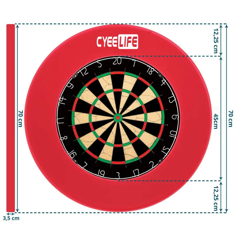 CyeeLife 18in PU Dart board Surround,Dartboard Backboard(One Piece