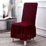 high quality Seersucker chair cover for dining room