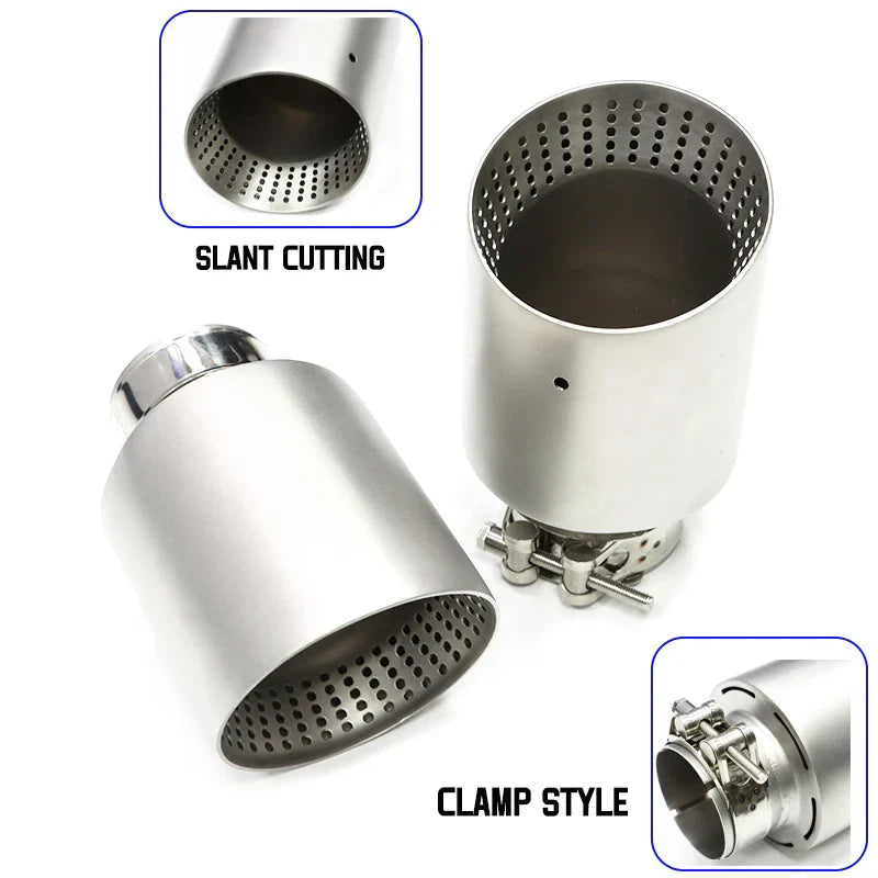 1 Pcs Matte Stainless Steel Car Exhaust Tip