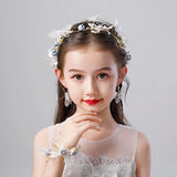New Silver Color Gold Handmade Headbands Pearls Crystal
