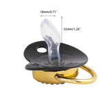 Black Gold Luxury Pacifier for Babies A-Z Name