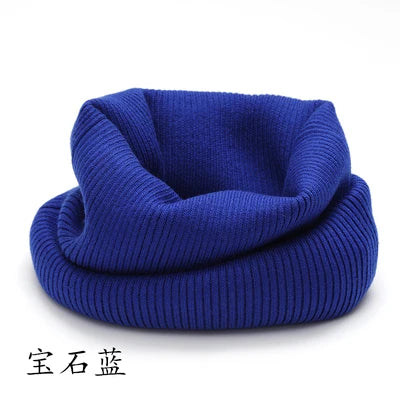 Korean Solid Color Cashmere Collar Pullove Warm Scarf