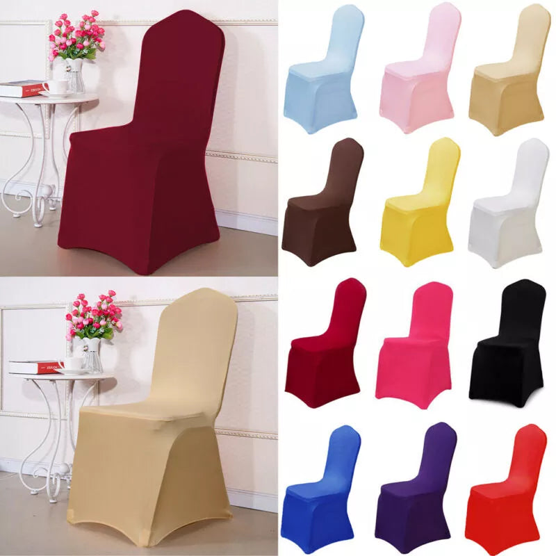 Fashion Brief Solid Chair Covers Spandex Stretchy Slip