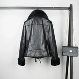 Winter cotton inside thicker warm real sheep leather