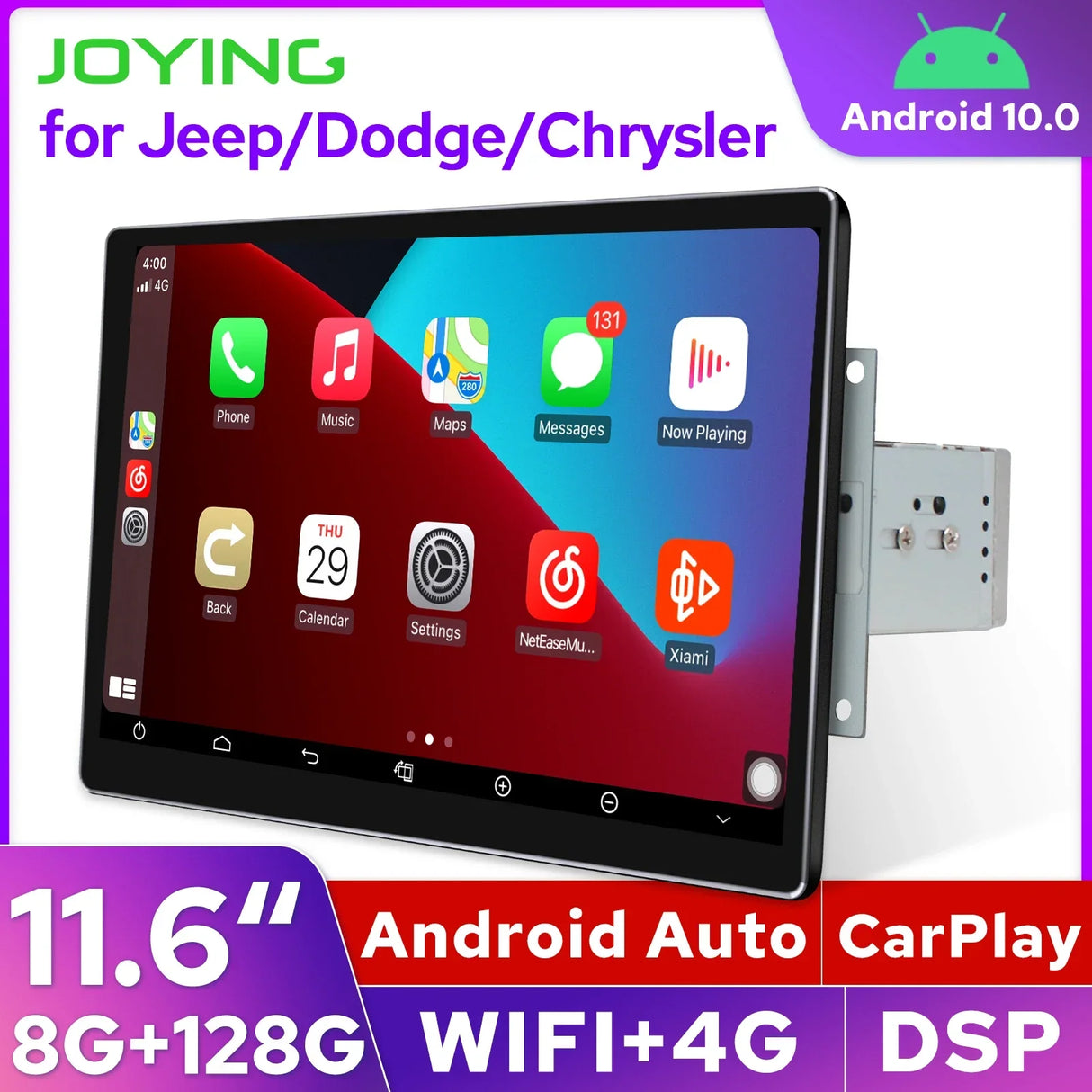 Newest 8GB 128GB 11.6 Inch Android Car Radio