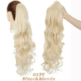 Benehair Synthetic 24inch Long Wavy Claw On Ponytail