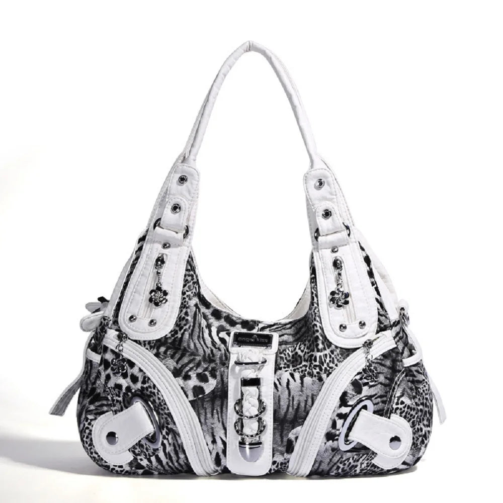 Angelkiss Women Handbags Leopard Bag Top-handle Handbag Fashion