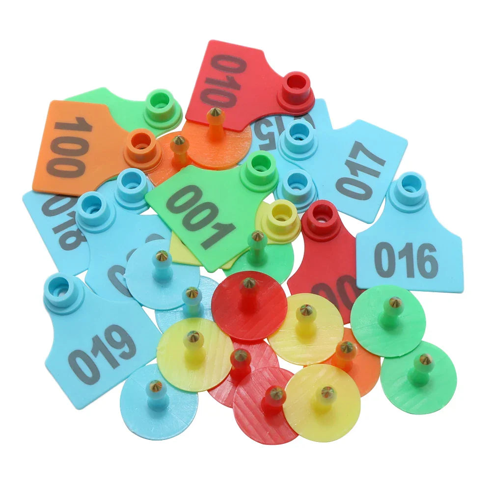 4*5cm Pig Goat Ear Tags NO. 001-100 Animal