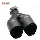 EPLUS Car Carbon Fiber Matte Muffler Tip Y