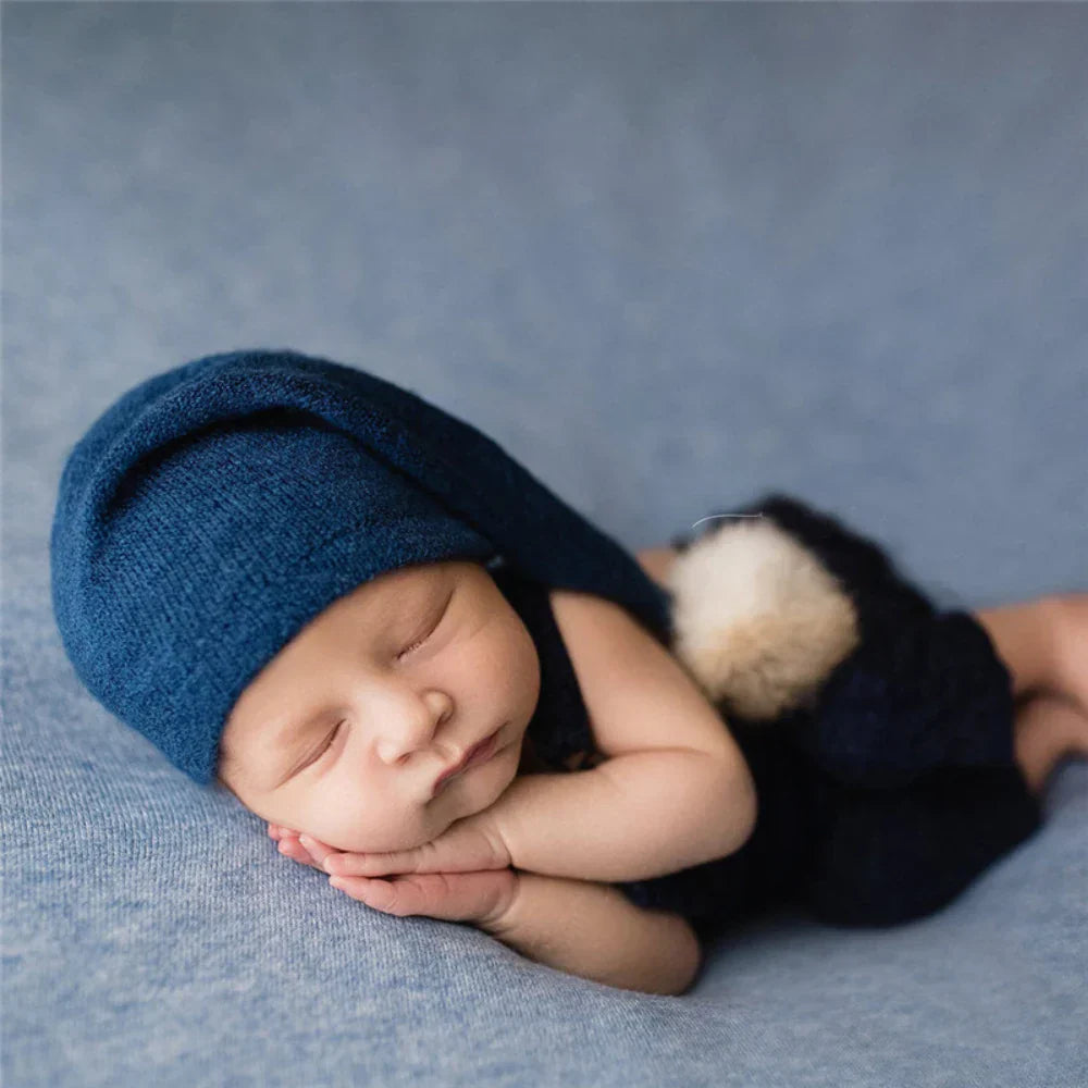 Baby Boy Girl Knitted Hat For Newborn Photography Props Accessories Babies New Born Cap Newborns Photo Shoot Hats Bonnet Bebe