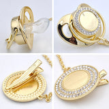 Gold Pacifier Baby Pacifier Clip Personalized BPA Free
