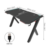 Gaming Desk PC Computer Gamer Desk Ergonomic Workstation