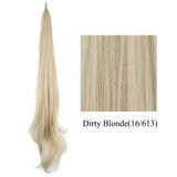 Soowee Long Synthetic Hair Extension Blonde Wrap Pony